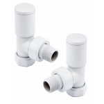 Milan Angled Manual Valve - White
