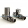 Milan Straight Manual Valve - Black Nickel