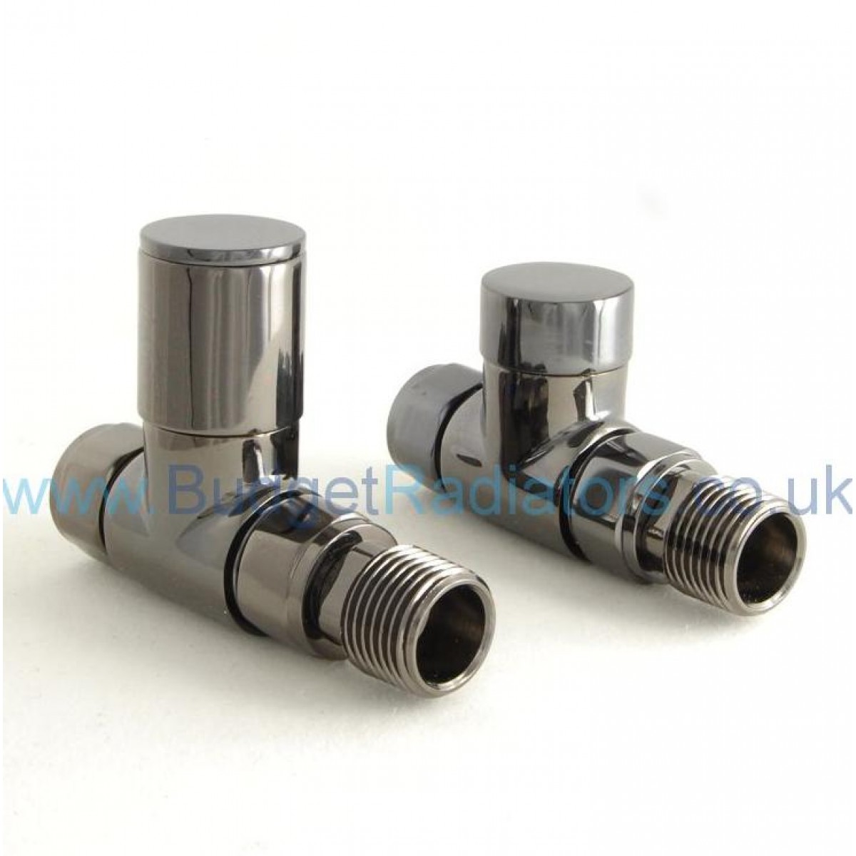 Milan Straight Manual Valve - Black Nickel