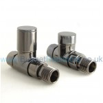 Milan Straight Manual Valve - Black Nickel