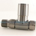 Milan Straight Manual Valve - Black Nickel