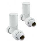 Milan Straight Manual Valve - White