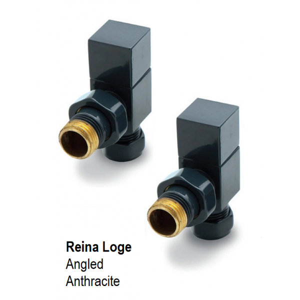 Loge Angled Manual Valve, Anthracite