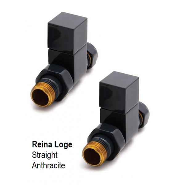 Loge Straight Manual Valve, Anthracite Loge Straight Manual Valve, Anthracite