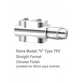 Modah Chrome Twin Thermostatic Valve Set - 50mm Pipe Centres