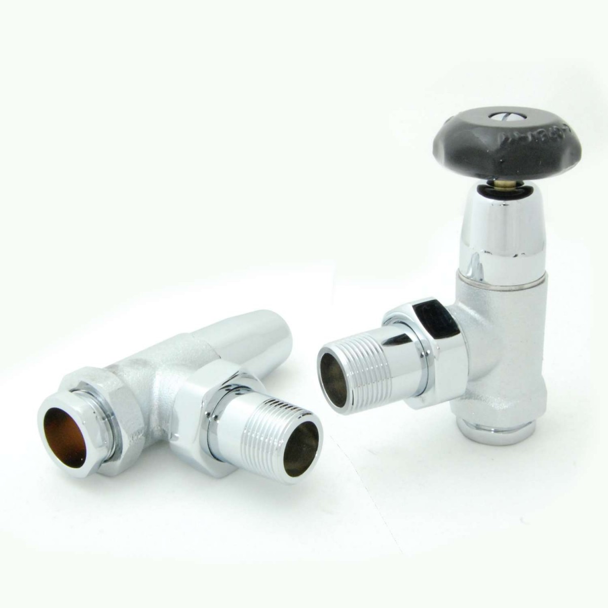 Stirling Angled ¾" Manual Valve Set - Chrome