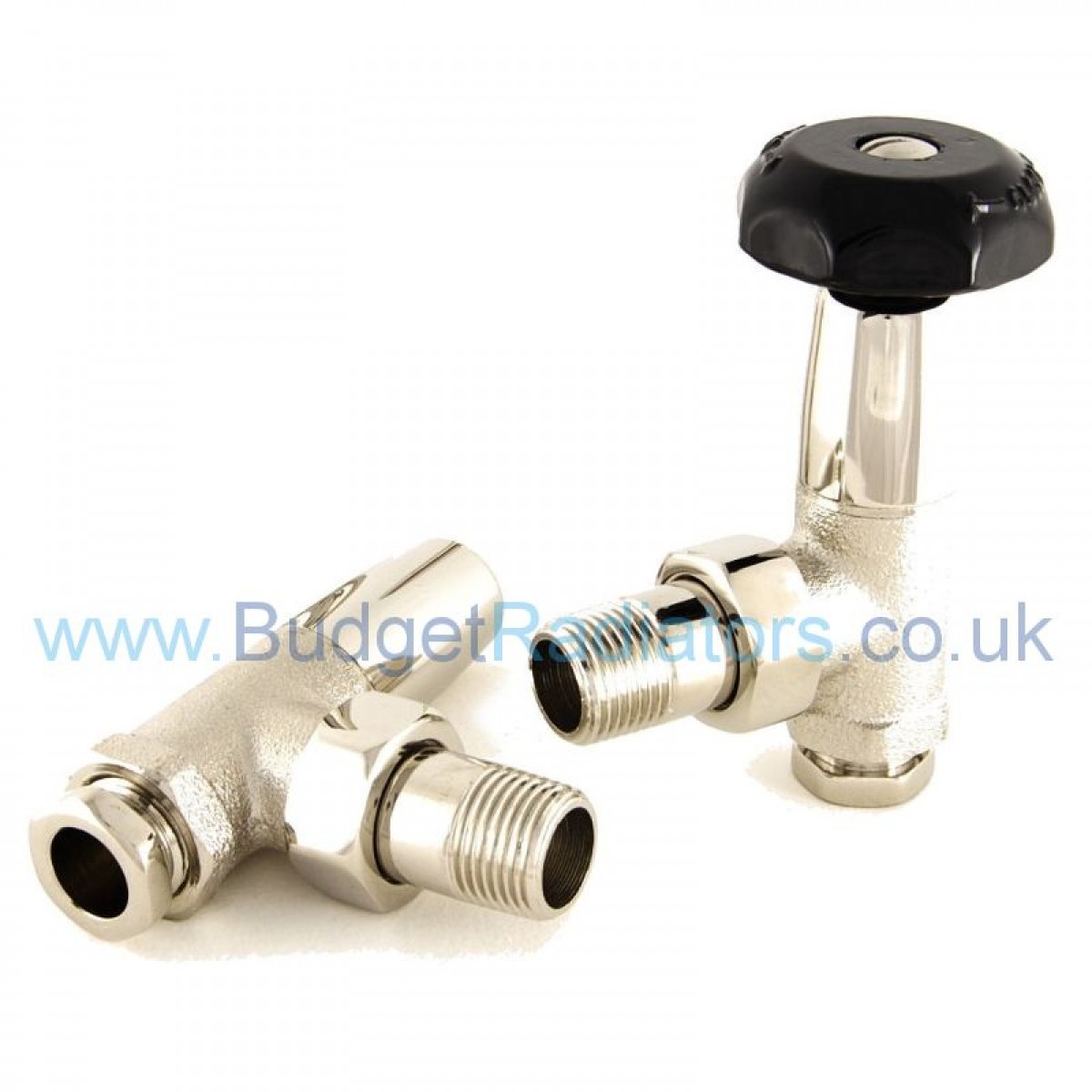 Stirling Angled ½” Manual Valve Set - Polished Nickel