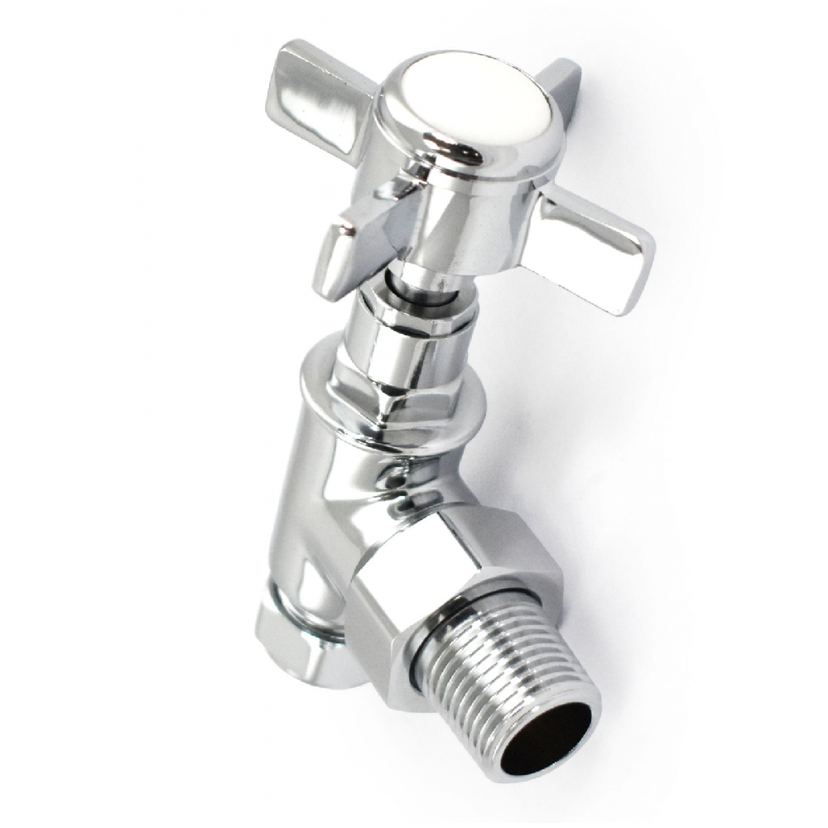 Westminster Angled Radiator Valve Set - Chrome