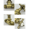 Westminster Straight Radiator Valve Set - Antique Brass Westminster Straight Radiator Valve Set - Antique Brass