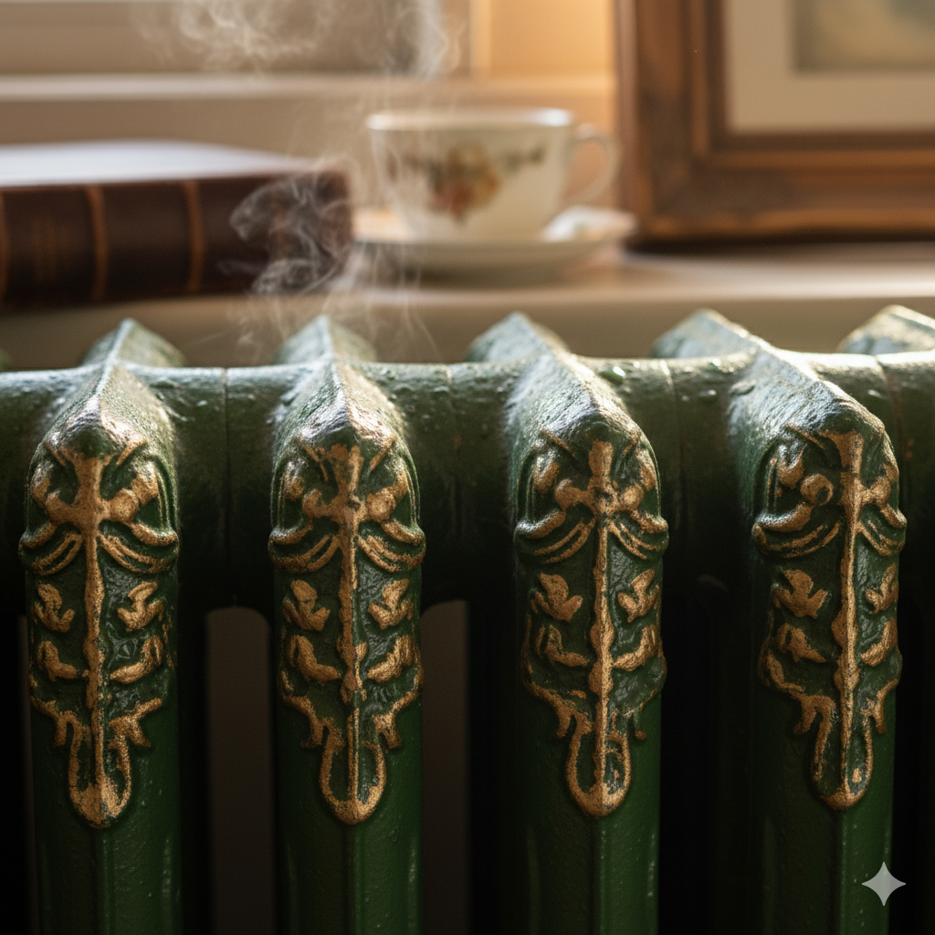 Image of a traditional cast iron column radiator linking to the Budget Radiators product category