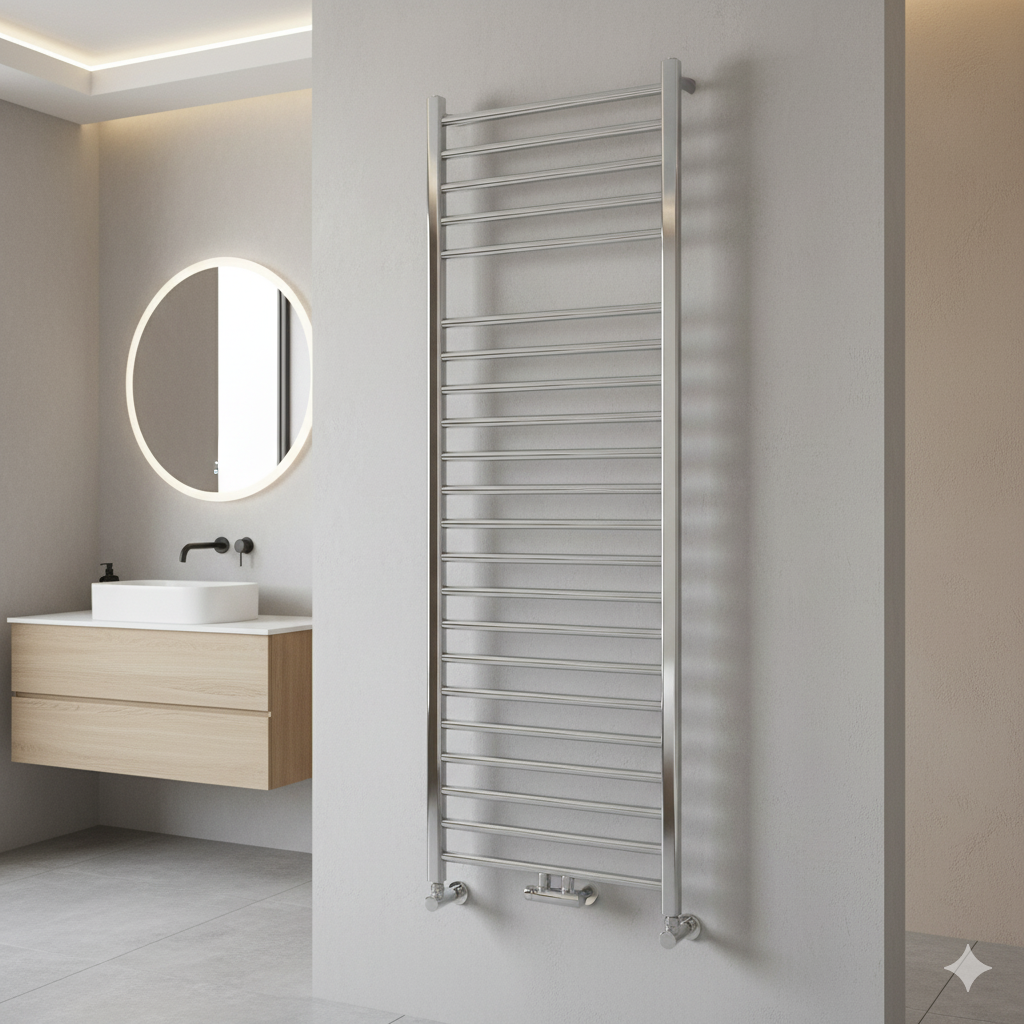 Argyll Curved Towel Rail 1200mm x 500mm
