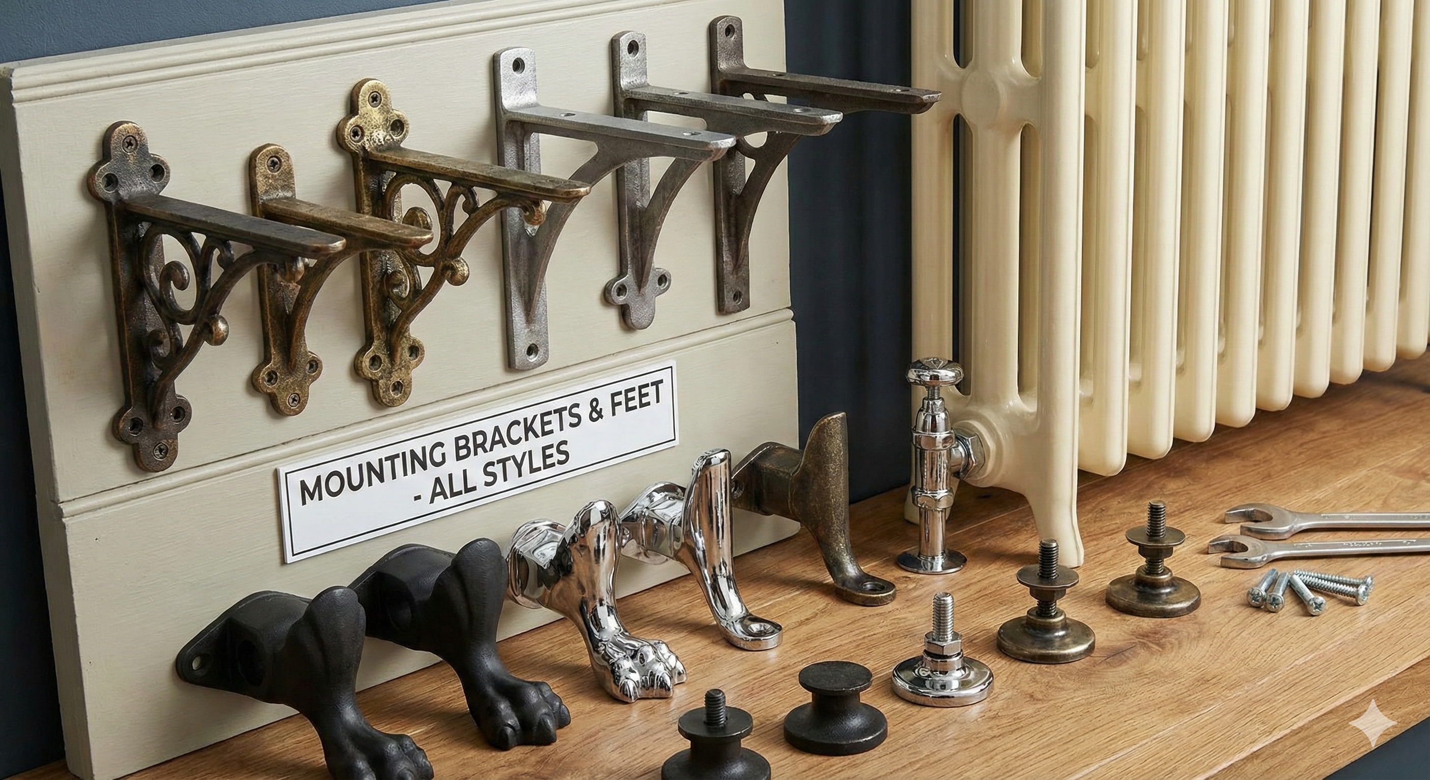 Mounting Brackets and Feet for Column Radiators