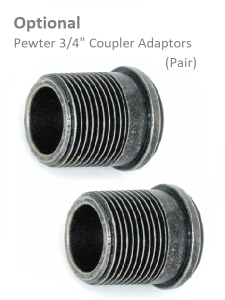 Abbey Manual Valve Set - Pewter