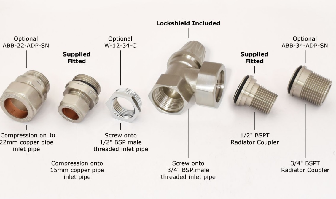 Abbey Thermostatic Valve Set - Satin Nickel