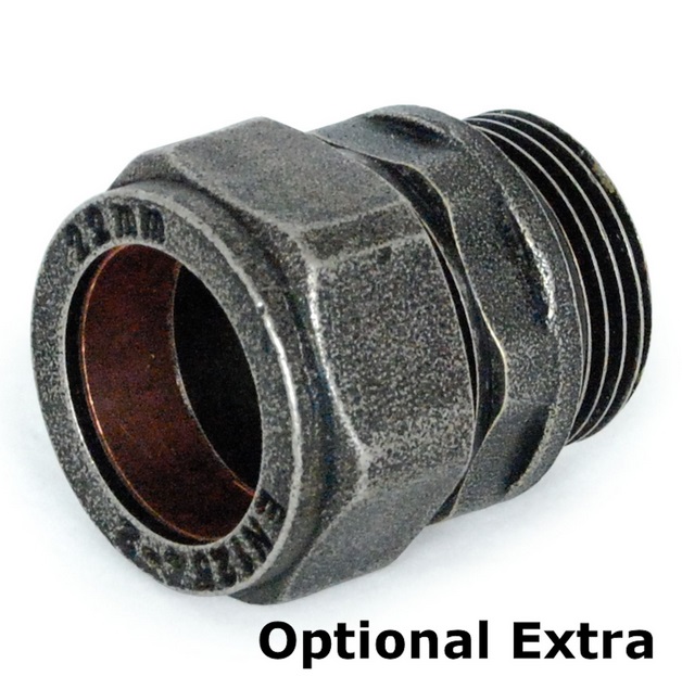 Abbey Manual Valve Set - Pewter