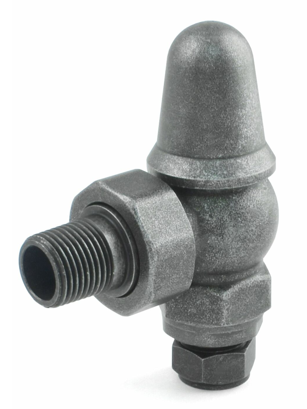 Admiral Angled Thermostatic Valve  - Pewter Finish