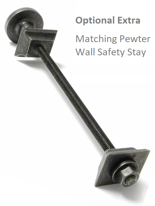 Admiral Angled Thermostatic Valve  - Pewter Finish
