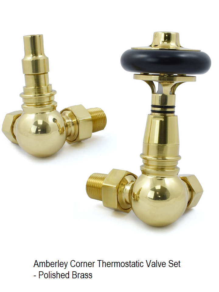 Amberley TRV, Angled - Polished Brass