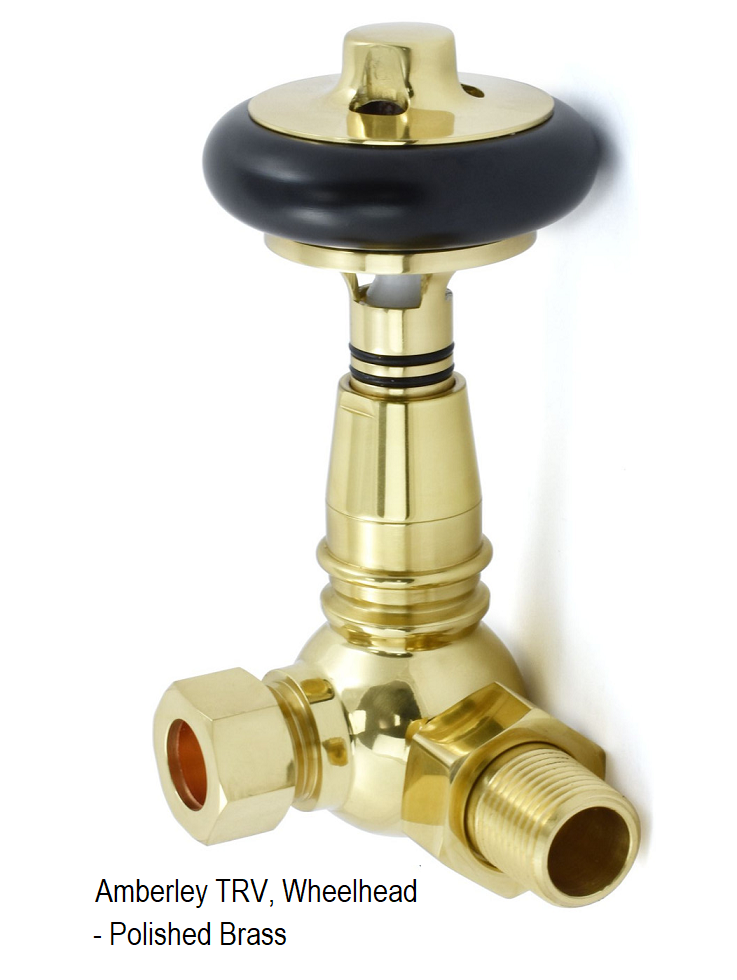 Amberley TRV, Corner - Polished Brass