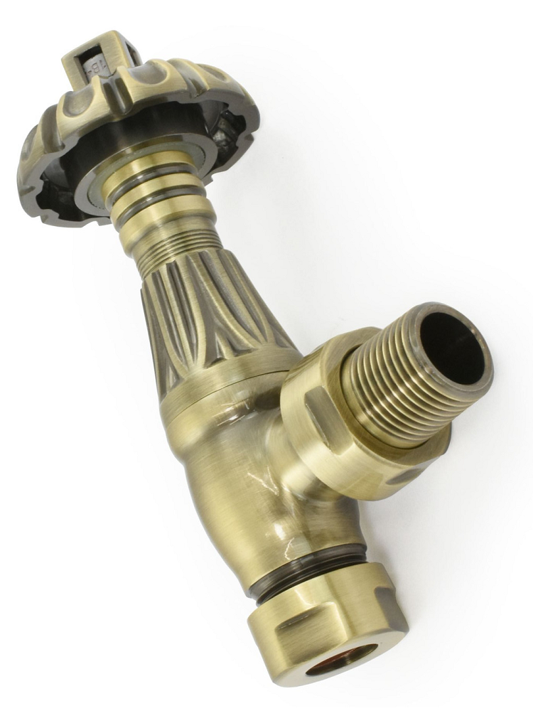 Balmoral Thermostatic Valve - Antique Brass