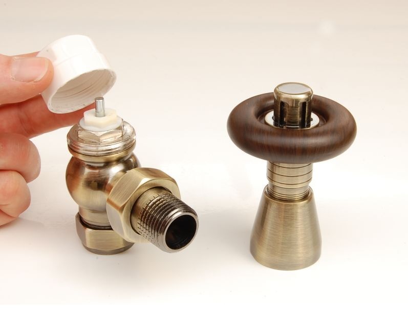 Belgravia Corner Thermostatic Valve Set - Antique Copper