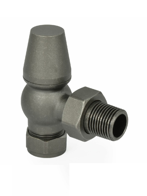 Belgravia Corner Thermostatic Valve Set - Light Pewter
