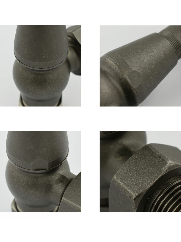 Belgravia Corner Thermostatic Valve Set - Light Pewter