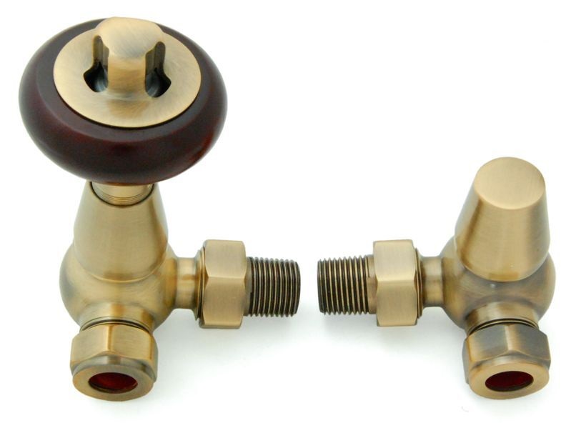 Belgravia Corner Manual Valve Set - Antique Brass