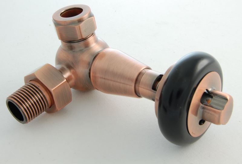 Belgravia Corner Thermostatic Valve Set - Antique Copper
