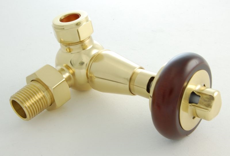 Belgravia Corner Thermostatic Valve Set - Polished Brass