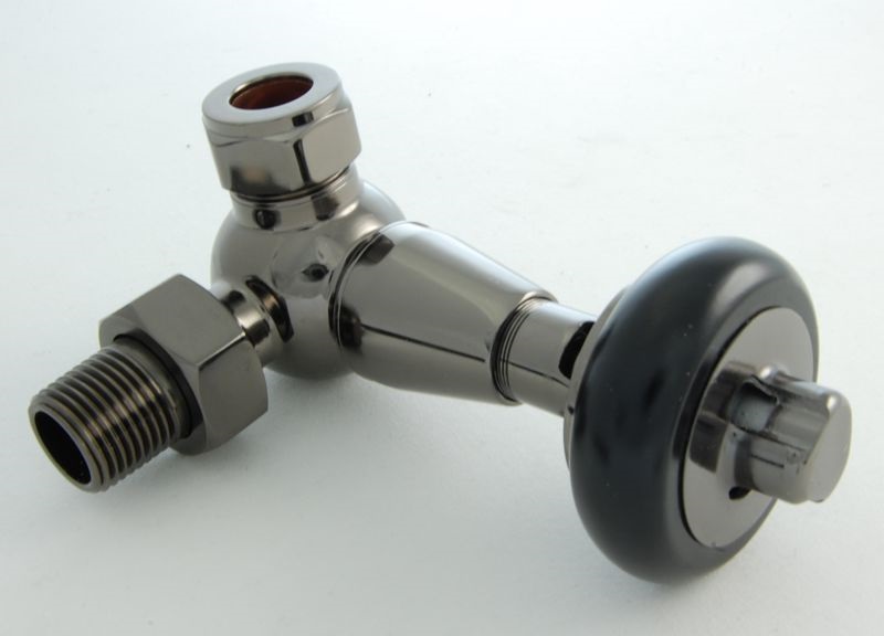 Belgravia Corner Thermostatic Valve Set - Black Nickel