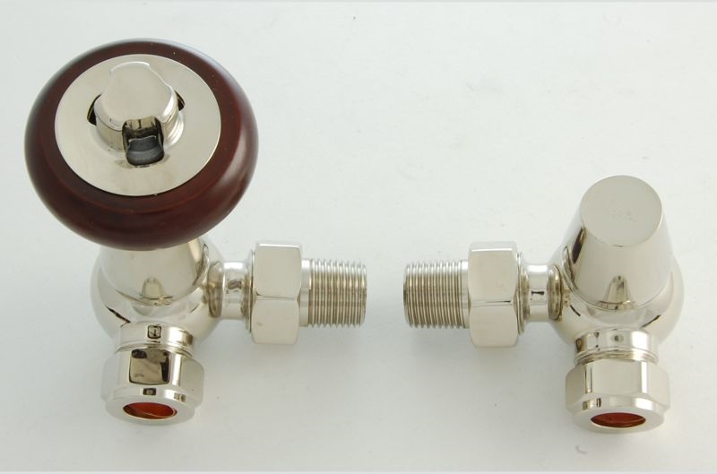 Belgravia Corner Thermostatic Valve Set - Polished Nickel