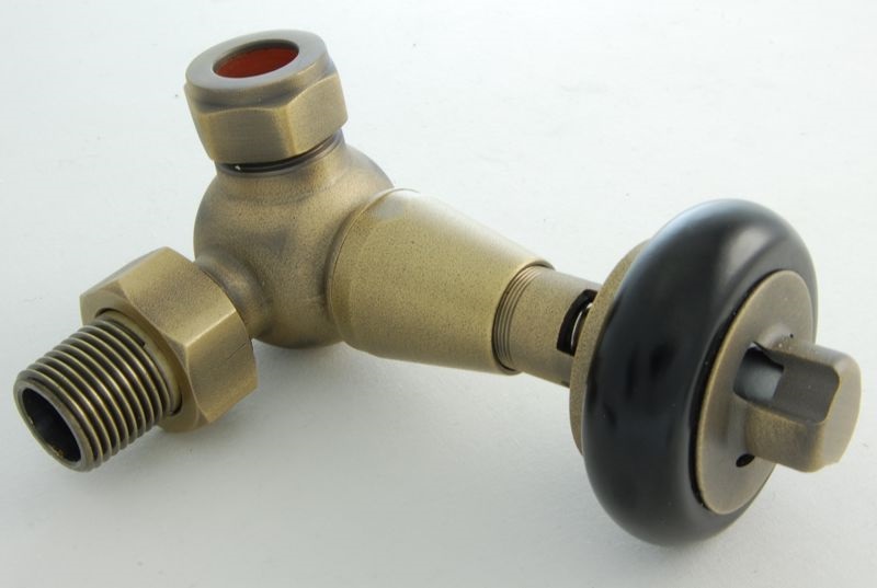 Belgravia Corner Thermostatic Valve Set - Old English Brass