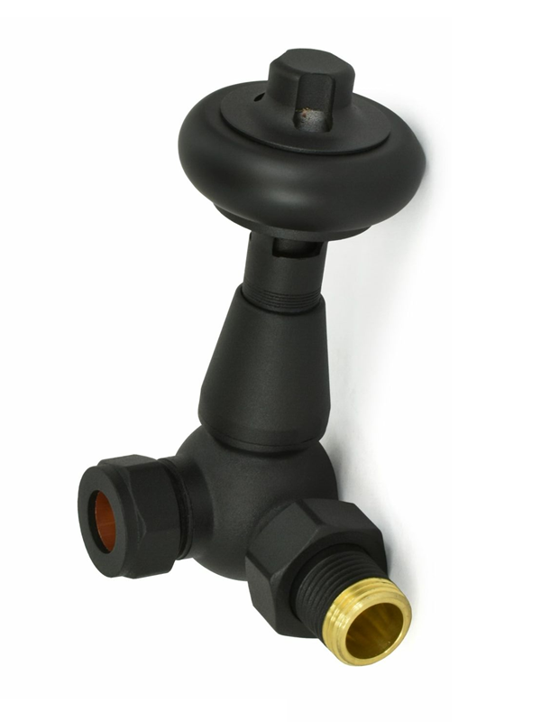 Belgravia Corner Thermostatic Valve Set - Textured Black