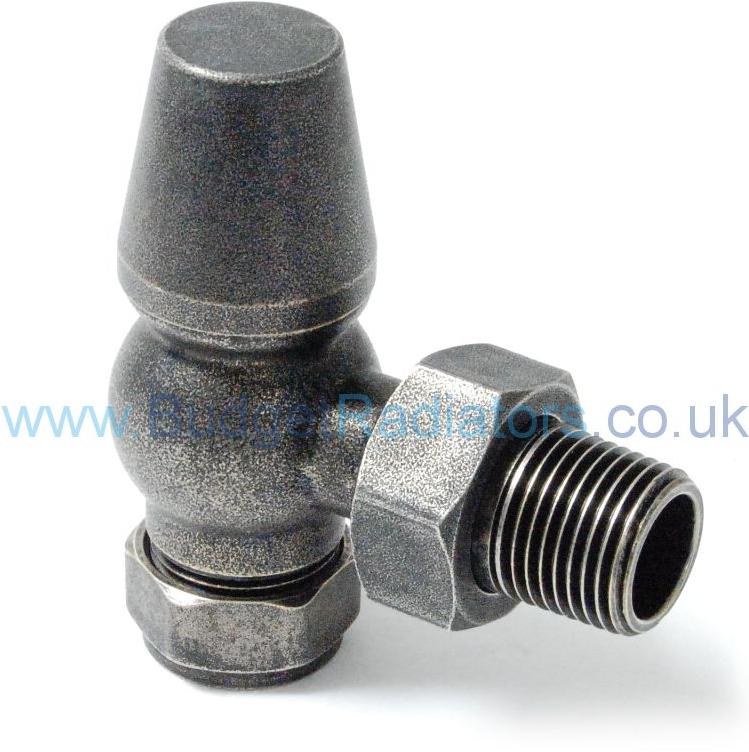 Belgravia Angled Thermostatic Valve Set - Pewter Finish