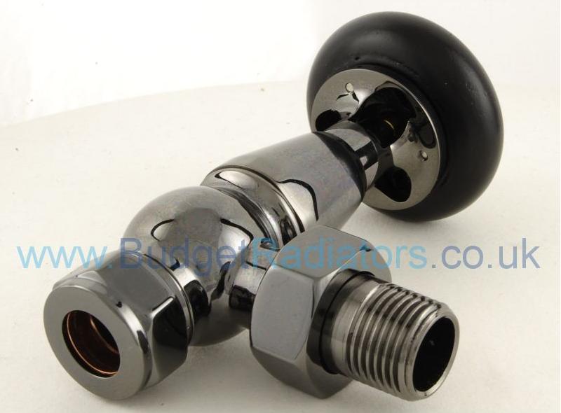 Belgravia Angled Thermostatic Valve Set - Black Nickel