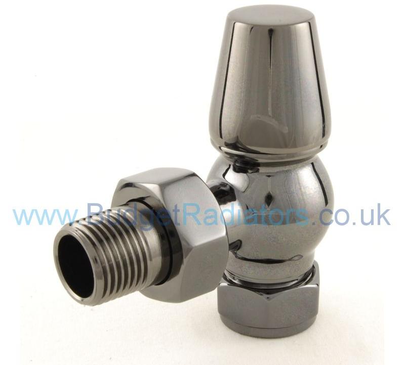 Belgravia Angled Thermostatic Valve Set - Black Nickel