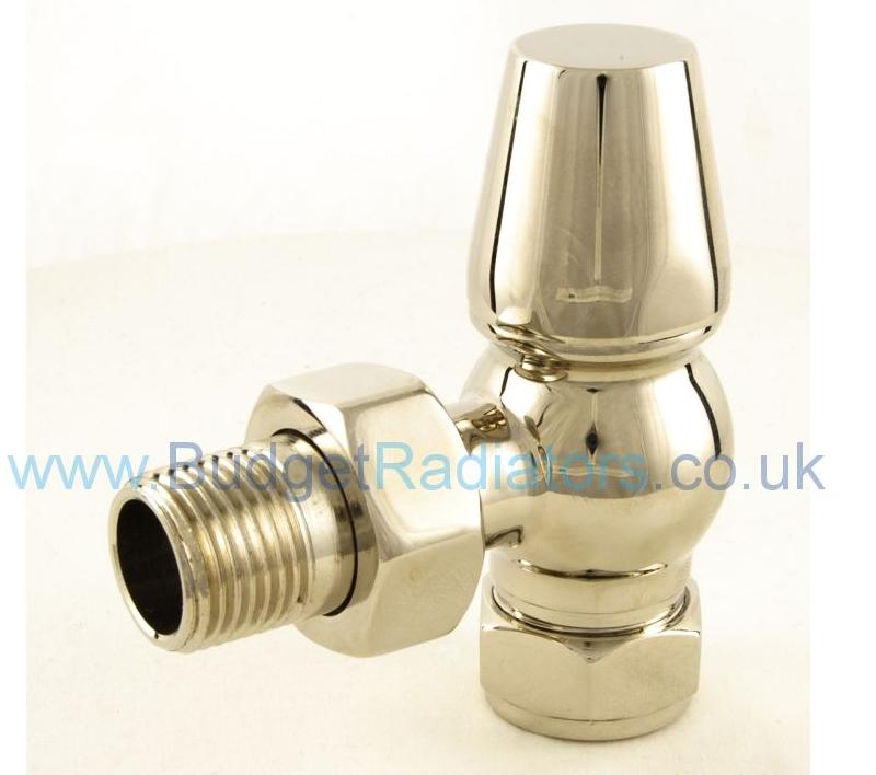 Belgravia Angled Thermostatic Valve Set - Polished Nickel