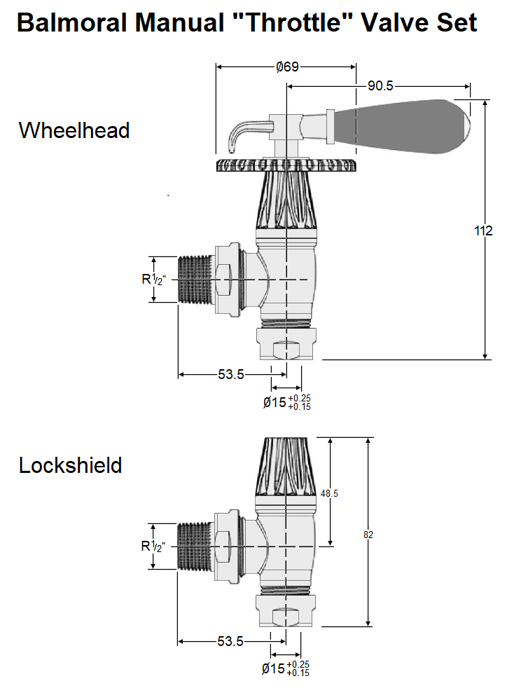 Balmoral Lever Manual Valve Set - Satin Nickel