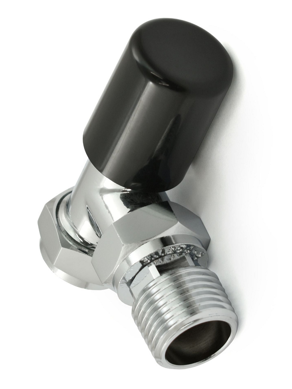 Bexley Angled TRV - Black & Chrome