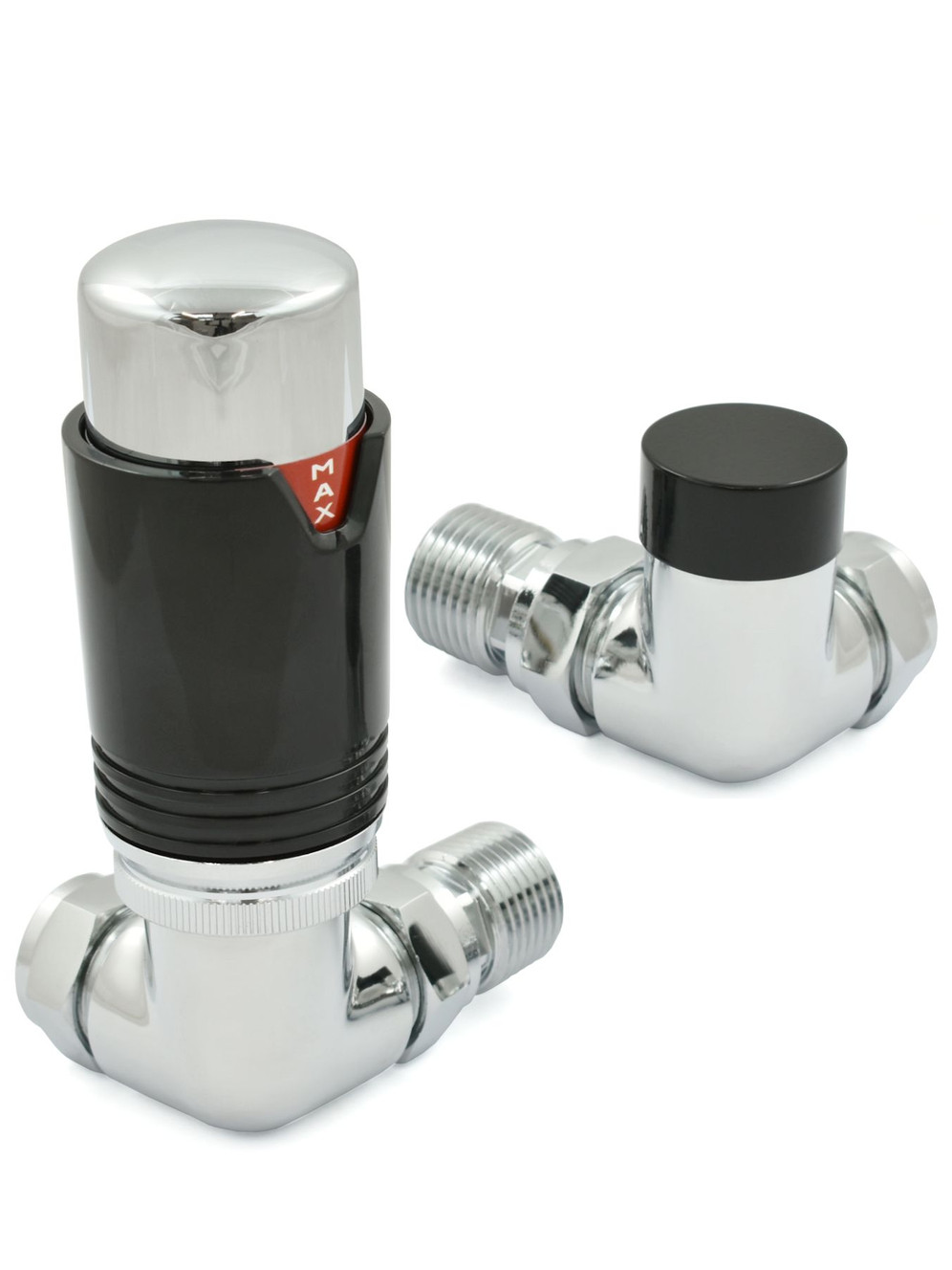 Bexley Corner TRV - Black & Chrome