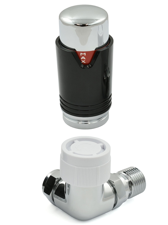 Bexley Corner TRV - Black & Chrome