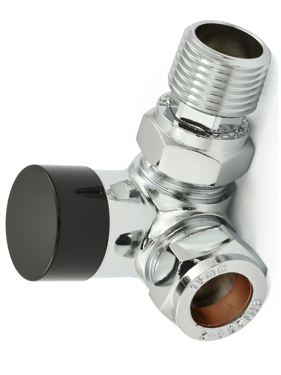 Bexley Corner TRV - Black & Chrome