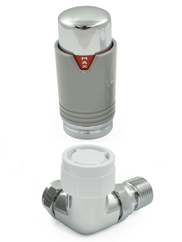 Bexley Corner TRV - Silver & Chrome