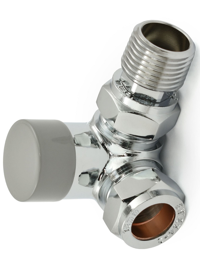 Bexley Corner TRV - Silver & Chrome