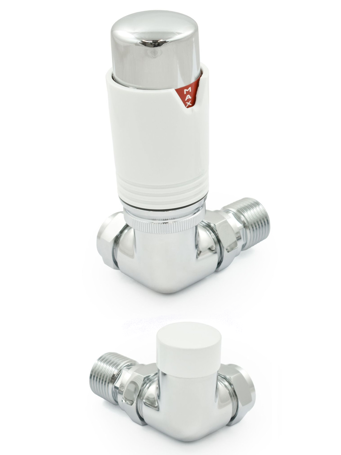 Bexley Corner TRV - White & Chrome