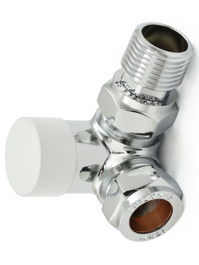 Bexley Corner TRV - White & Chrome