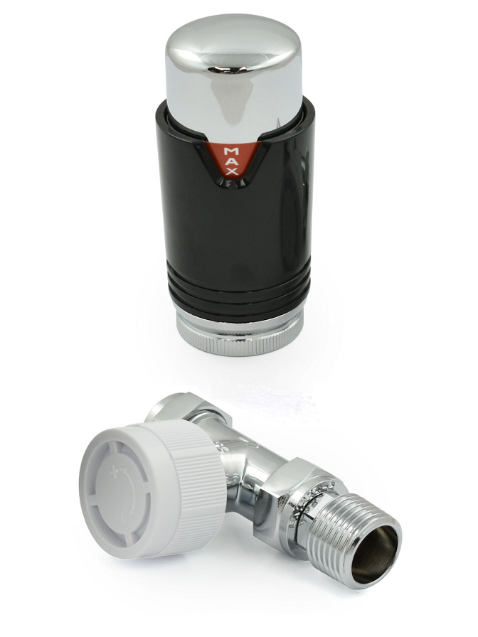 Bexley Straight TRV - Black & Chrome