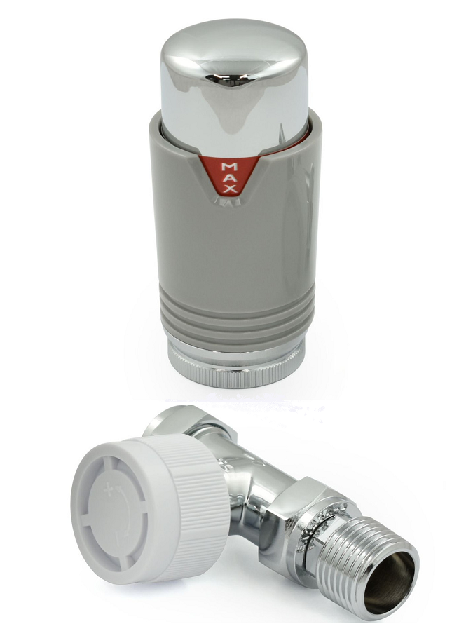 Bexley Straight TRV - Silver & Chrome