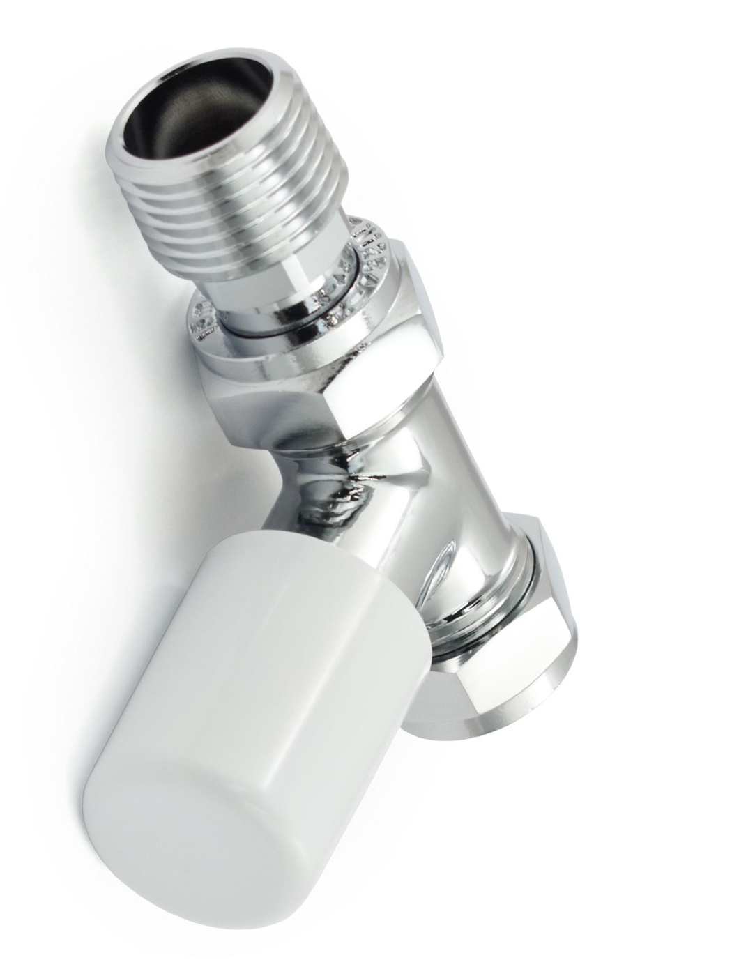 Bexley Straight TRV - White & Chrome